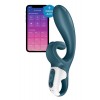 Смартвібратор-кролик Satisfyer Hug Me Bluegrey, 2 мотори, діаметр 4,2см, широка кліторальна частина в інтернет супермаркеті PbayMarket!