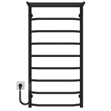 Рушникосушарка електрична Трапеція з полицею П9 500х1000 Deffi Чорний JD03 (C.TP.100.50.9.E.B.L.1)