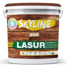 Лазур декоративно-захисний Skyline Lasur Wood для обробки дерева Прозорий 3 л