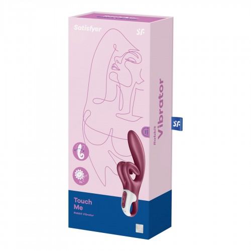 Вібратор-кролик Satisfyer Touch Me Red, подвійний відросток, 3 потужні мотори в інтернет супермаркеті PbayMarket!