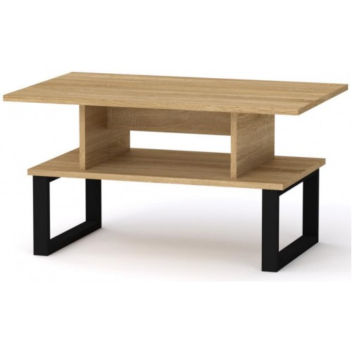 Стіл журнальний Лофт-2 Компаніт Дуб сонома (80х50х42,6 см)