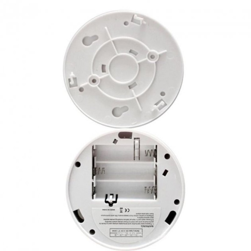 Комбінований датчик чадного газу + датчик диму з сиреною 2 в 1 JKD 512COM-W