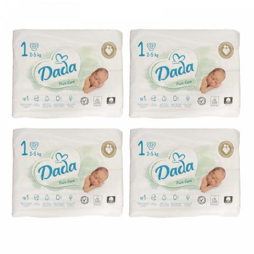 Підгузники Dada Pure Care 1 (2-5 кг) 92 шт