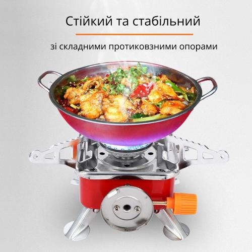 Плита газова туристична Kovar 2500 Вт Червоний (TRSGPK-ORG-0303)