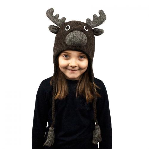 Шапка з вушками дитяча Kathmandu Animals Moose Оne size Сірий (23039) в інтернет супермаркеті PbayMarket!