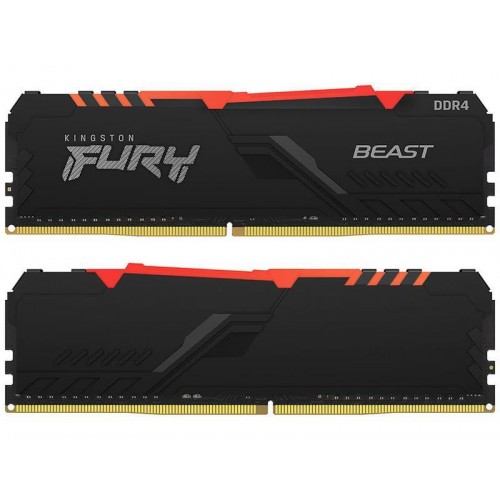 Оперативна пам'ять DDR4 2x16GB/3200 Kingston Fury Beast RGB (KF432C16BBAK2/32) в інтернет супермаркеті PbayMarket!