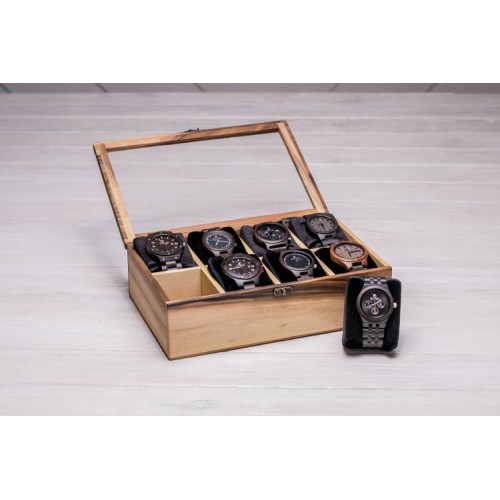 Скринька коробка органайзер з дерева з подушечками ecoWalnut 8.2х27.5х18 см Скринька коробка органайзер з дерева з подушечками ecoWalnut 8.2х27.5х18 см