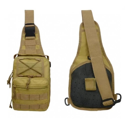 Сумка тактична No Brand 27x20x15 см Хакі (1713882330) Сумка тактична No Brand 27x20x15 см Хакі (1713882330)