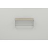 Полиця настінна Ferrum-decor Юзібі 270x600x150 метал Білий ДСП Сонома 16 мм (UZI0032) в інтернет супермаркеті PbayMarket!