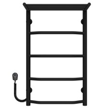 Рушникосушарка електрична Трапеція з полицею П5 400х700 Deffi Чорний EF16 (C.TP.70.40.5.E.B.L.5)