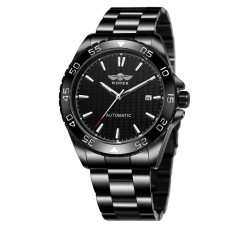 Наручний годинник чоловічий Winner Factor Чорний (3172)