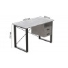 Письмовий стіл із ящиками Ferrum-decor Оскар 750x1200x600 метал Чорний ДСП Бетон 16 мм (OSK0007) в інтернет супермаркеті PbayMarket!