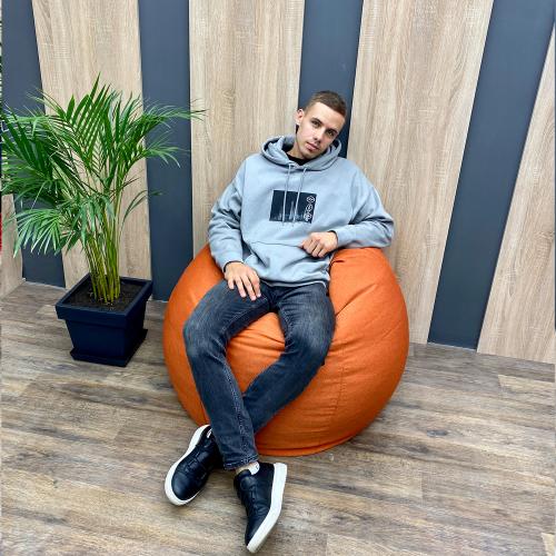 Крісло Мішок Груша Рогожка 150х100 Студія Комфорту Великий оранжевий Крісло Мішок Груша Рогожка 150х100 Студія Комфорту Великий оранжевий