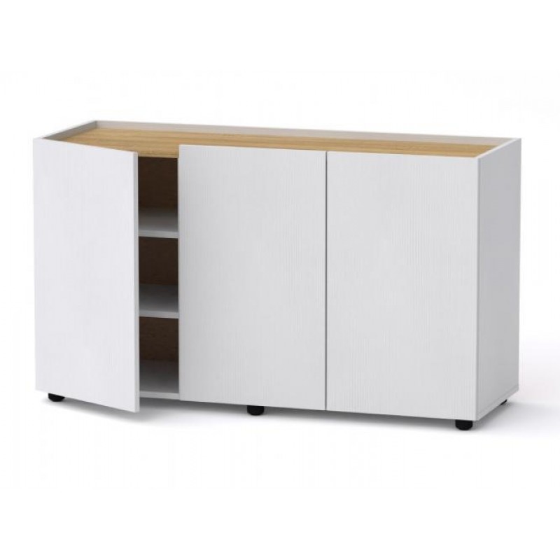 Комод Тумба 2 Компанит МГ 6 120х42х70 см Альба білий