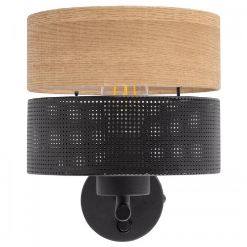 Бра TK Lighting Nicol 20x24 см Чорний (TK6539)