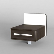 Тумба приліжкова Тиса Мебель ТП-109 Венге Білий 43x40x40 см