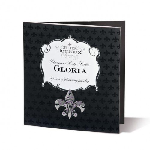 Пестіс з кристалів Petits Joujoux Gloria set of 3 - Black/Red, прикраса на груди та вульву в інтернет супермаркеті PbayMarket!