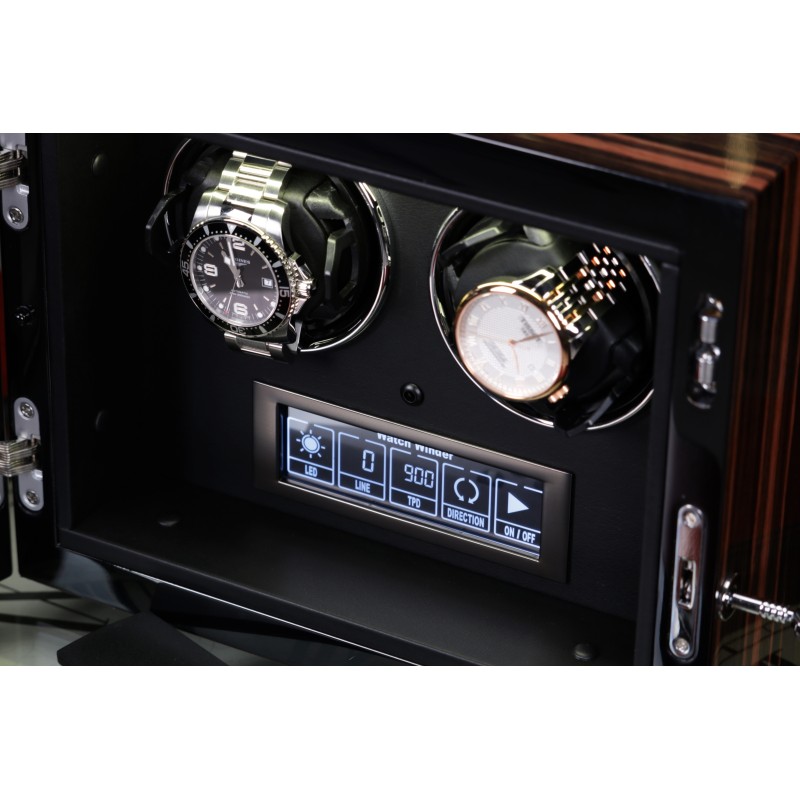 Скринька Salvadore для підзаводу 2 годинників SLX/6202-BRB 2x2 Коричневий