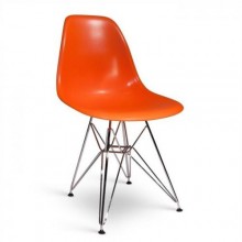 Стілець SDM Тауер хромований/пластик Помаранчевий (hub_RZSz24902)