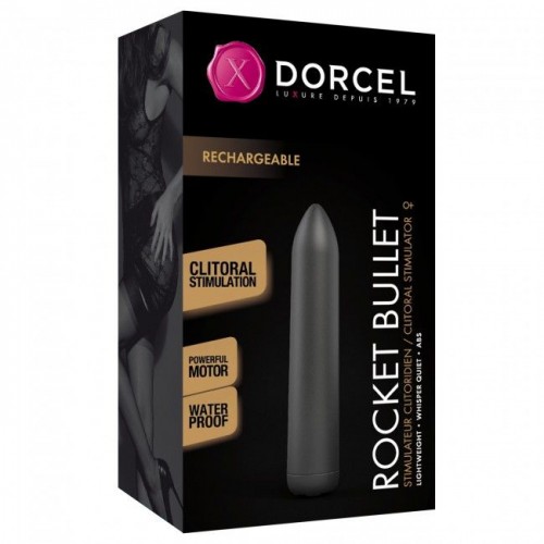 Перезаряджувана віброкуля Dorcel Rocket Bullet Black в інтернет супермаркеті PbayMarket!