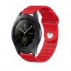 Ремінець BeWatch для Samsung Galaxy Watch 42 | 3 41 мм | Active | Active 2 силіконовий 20мм Wave Червоний (1010704)