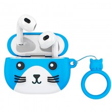 Дитячі бездротові навушники Bluetooth HOCO Cat EW46 в кейсі Blue N
