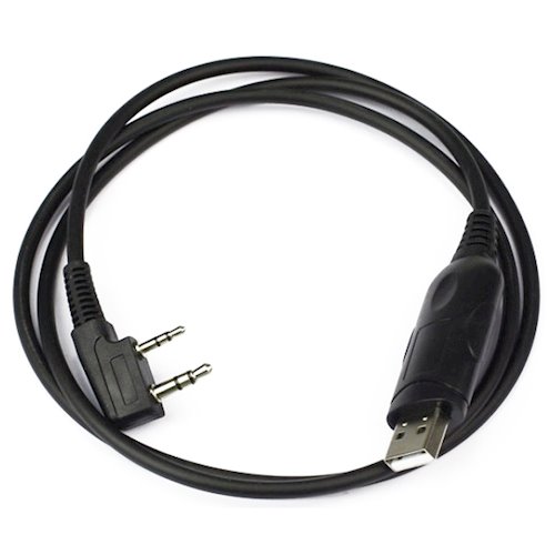 USB кабель програмування рацій Baofeng Kenwood Чорний USB кабель програмування рацій Baofeng Kenwood Чорний
