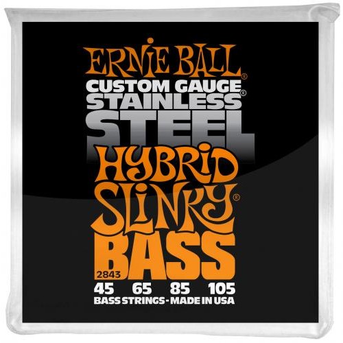 Струни для бас-гітари Ernie Ball 2843 Hybrid Slinky Stainless Steel Bass Strings Струни для бас-гітари Ernie Ball 2843 Hybrid Slinky Stainless Steel Bass Strings