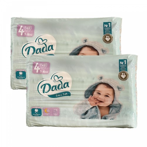 Дитячі одноразові підгузки Dada Extra Soft 4 maxi 7-16 кг 96 шт в інтернет супермаркеті PbayMarket!