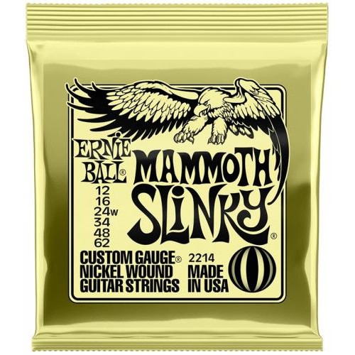 Струни для електрогітари Ernie Ball 2214 Mammoth Slinky Nickel Wound 12/62 Струни для електрогітари Ernie Ball 2214 Mammoth Slinky Nickel Wound 12/62