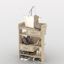 Стелаж для взуття Тиса Мебель ТО-206 Дуб сонома 91x60 см