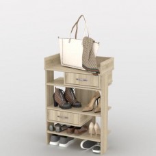 Стелаж для взуття Тиса Мебель ТО-206 Дуб сонома 91x60 см