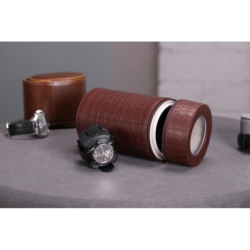 Скринька Salvadore для підзаводу 1 годинника Коричневий JA/CROC/1302/BRL