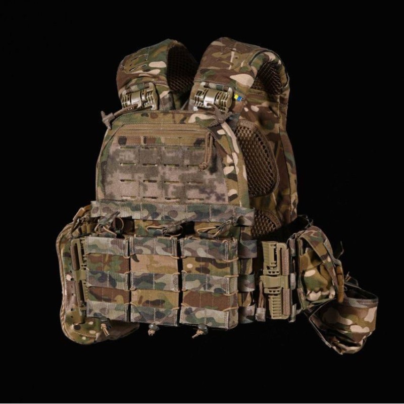 Плитоноска без плит з підсумками No Brand М6 One Size Мультикам (1833758524)