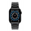 Браслет BeWatch для Apple Watch series 3 4 | 5 | 6 із шириною корпусу 42 | 44mm Link сталевий Чорний (1021401)