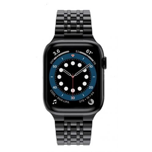 Браслет BeWatch для Apple Watch series 3 4 | 5 | 6 із шириною корпусу 42 | 44mm Link сталевий Чорний (1021401) Браслет BeWatch для Apple Watch series 3 4 | 5 | 6 із шириною корпусу 42 | 44mm Link сталевий Чорний (1021401)