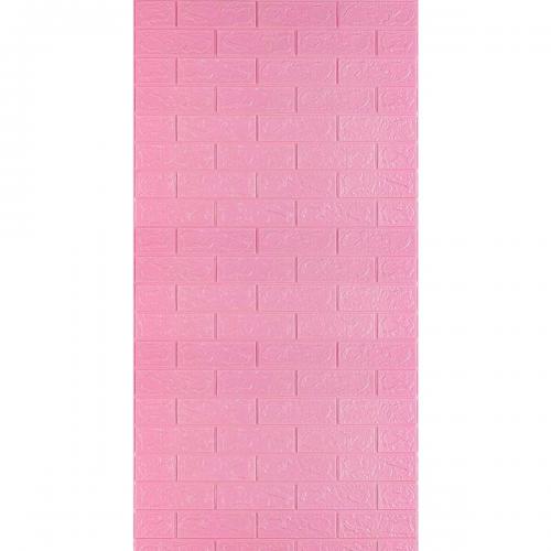 Самоклеюча 3D панель під рожеву цеглу Sticker Wall 3080х700х3мм