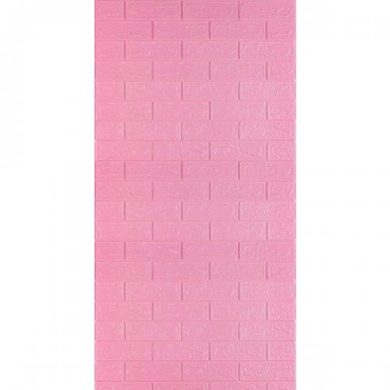 Самоклеюча 3D панель під рожеву цеглу Sticker Wall 3080х700х3мм