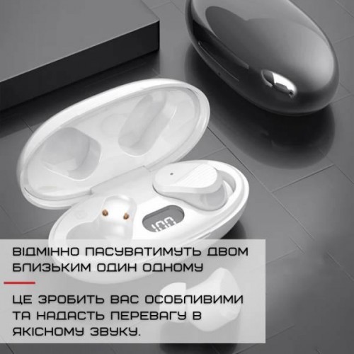 Бездротові Bluetooth навушники вкладиші Saniyer TWS Вакуумні з Вбудованим Чіпом JL А68 Чорні (442)