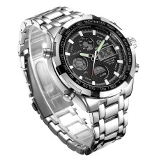 Наручний годинник чоловічий GOLDENHOUR Titan Сріблястий (2706)