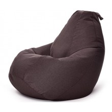 Крісло Мішок Груша Рогожка 150х100 Студія Комфорту Великий коричневий