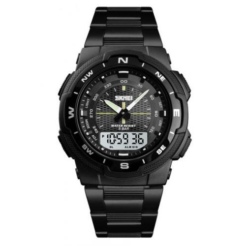 Чоловічий годинник Skmei 1370 Marshal Black Чорний Чоловічий годинник Skmei 1370 Marshal Black Чорний