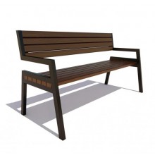 Лава паркова GoodsMetall у стилі ЛОФТ 1600х500х900 - ЛС100