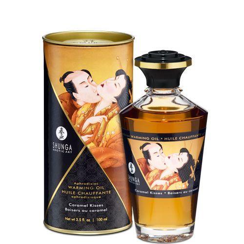 Розігріваюча олія Shunga APHRODISIAC WARMING OIL Caramel Kisses 100 мл (SO2499) в інтернет супермаркеті PbayMarket!
