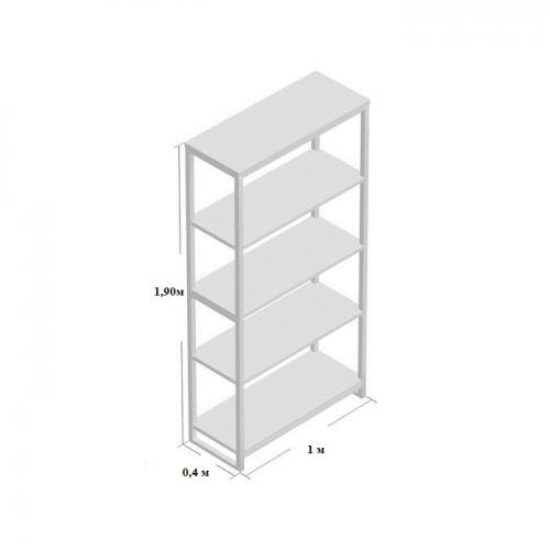 Стелаж GoodsMetall у стилі Лофт 1900х1000х400 СТЖ1163 Стелаж GoodsMetall у стилі Лофт 1900х1000х400 СТЖ1163