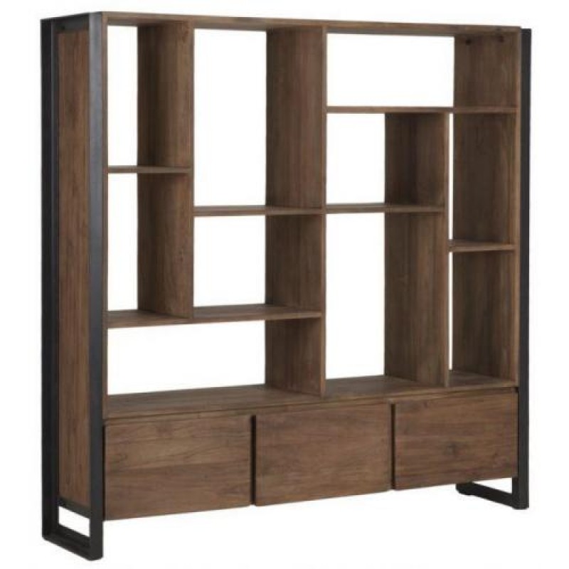 Стелаж для зберігання в стилі Loft NS-1951 1730x1560x350 мм Черный