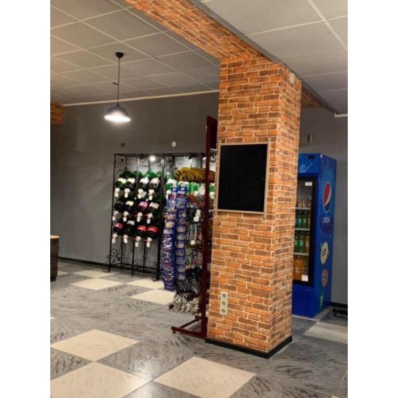 Самоклеюча декоративна 3D панель 3D Loft Катеринославська цегла 700x770x3 мм Коричневий (279)