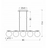 Люстра Candellux Ramon 86x114 см Хром (35-01429)