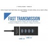 Розгалужувач USB HUB 3.0 на 4 порти 30 см Чорний