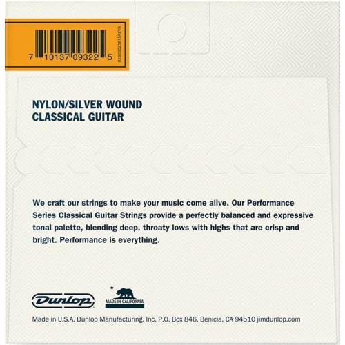 Струни для класичної гітари Dunlop DCV100NS Nylon/Silver Wound Classical Guitar Strings Струни для класичної гітари Dunlop DCV100NS Nylon/Silver Wound Classical Guitar Strings